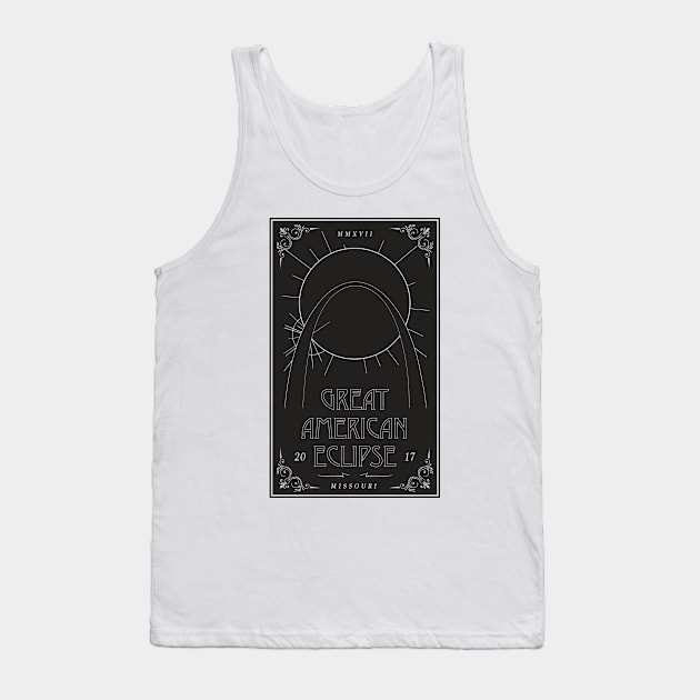 Great American Eclipse: Arch Tank Top by Black Otter